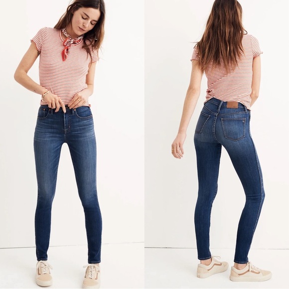Madewell Denim - MADEWELL 10” High Rise Skinny Cotton Denim Jeans